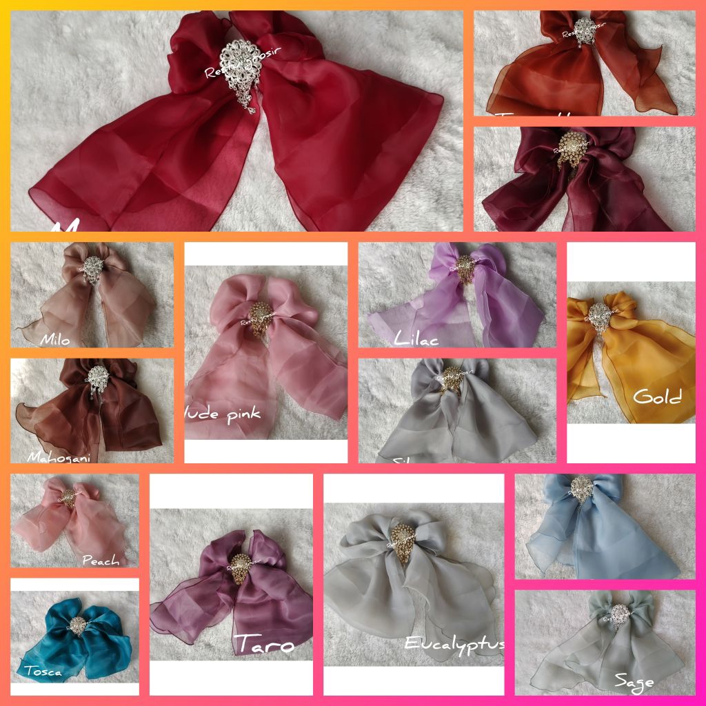 พรีเมี่ยม SILK ORGANIZA SHAWL//แว่นตา SHAWL//ELEGANT BALI SHAWL