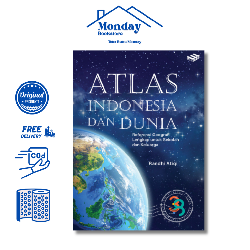 ATLAS ของ INDONESIA และโลกสีเต็มรูปแบบโดย RALANGGA