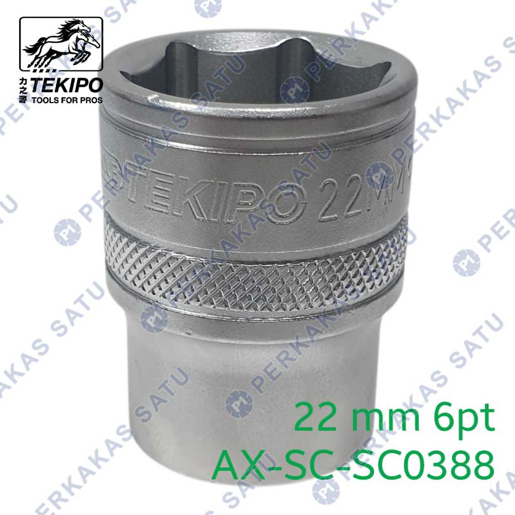 MATA 1/2" X 22MM 6PT TEKIPO AX-SC-SC0388 22 MM 6 PT SOCKET SOK SHOCK