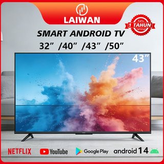 LAIWAN televisi smart tv 43 inch LED standing tv 32/43/40 inch Google TV