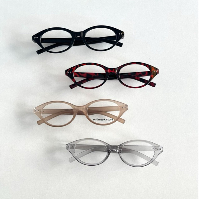 ISLA Glasses Womens Retro Small Oval Clear กรอบแว่นตา Y2K