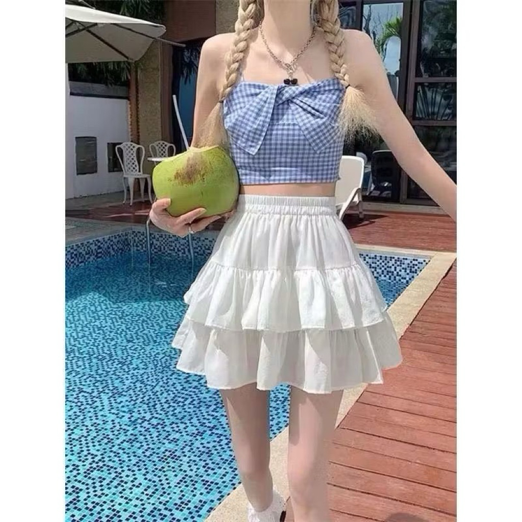 POLLY MINI Skirt Short Layered Skirt / Short Womens Skirt