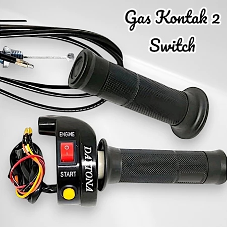 TOMBOL แก๊สเงินสด dytona 2 ปุ่ม/แก๊สเงินสด 2 ปุ่มเหล็ก universal สําหรับรถจักรยานยนต์ทั้งหมด