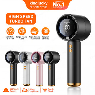 KINGLUCKY N68 Kipas Angin Portable Mini 3000mAh Rechargeable unlimited Speed ​​Adjustment Fan Makaron