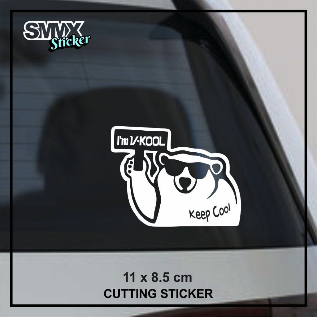 สติ๊กเกอร์ตัด Im Vkool Bear สติ๊กเกอร์หมีกันน้ํา