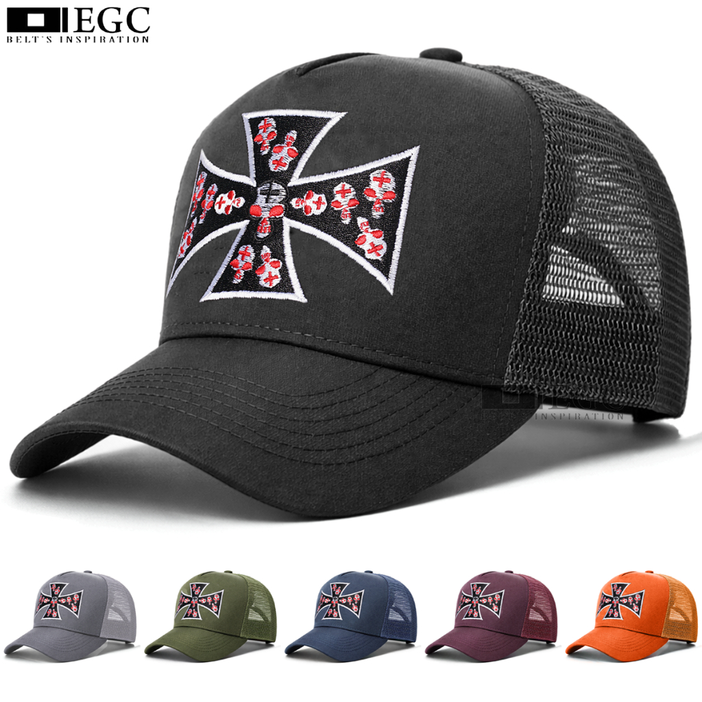 หมวกเบสบอล SKULL PLUS / หมวกลําลองสําหรับผู้ชายและผู้หญิง / Logo Plus Net Hat - TPI-277