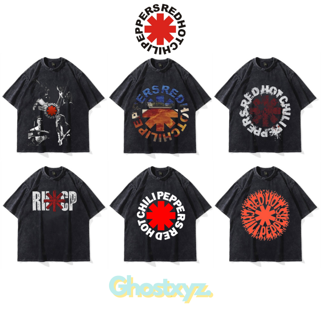 เสื้อยืด Ghostxyz RHCP Wash Oversize Vintage Tee