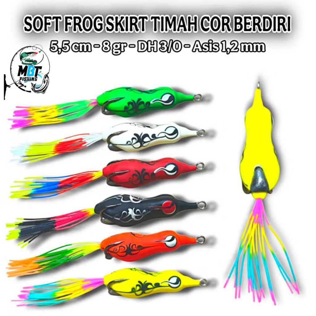 SOFT FROG ASIS SIKRIT TIN COR STANDING ขนาด 5.5 ซม. น้ําหนัก 8GRM HOOK 3/0 KESTING BAIT