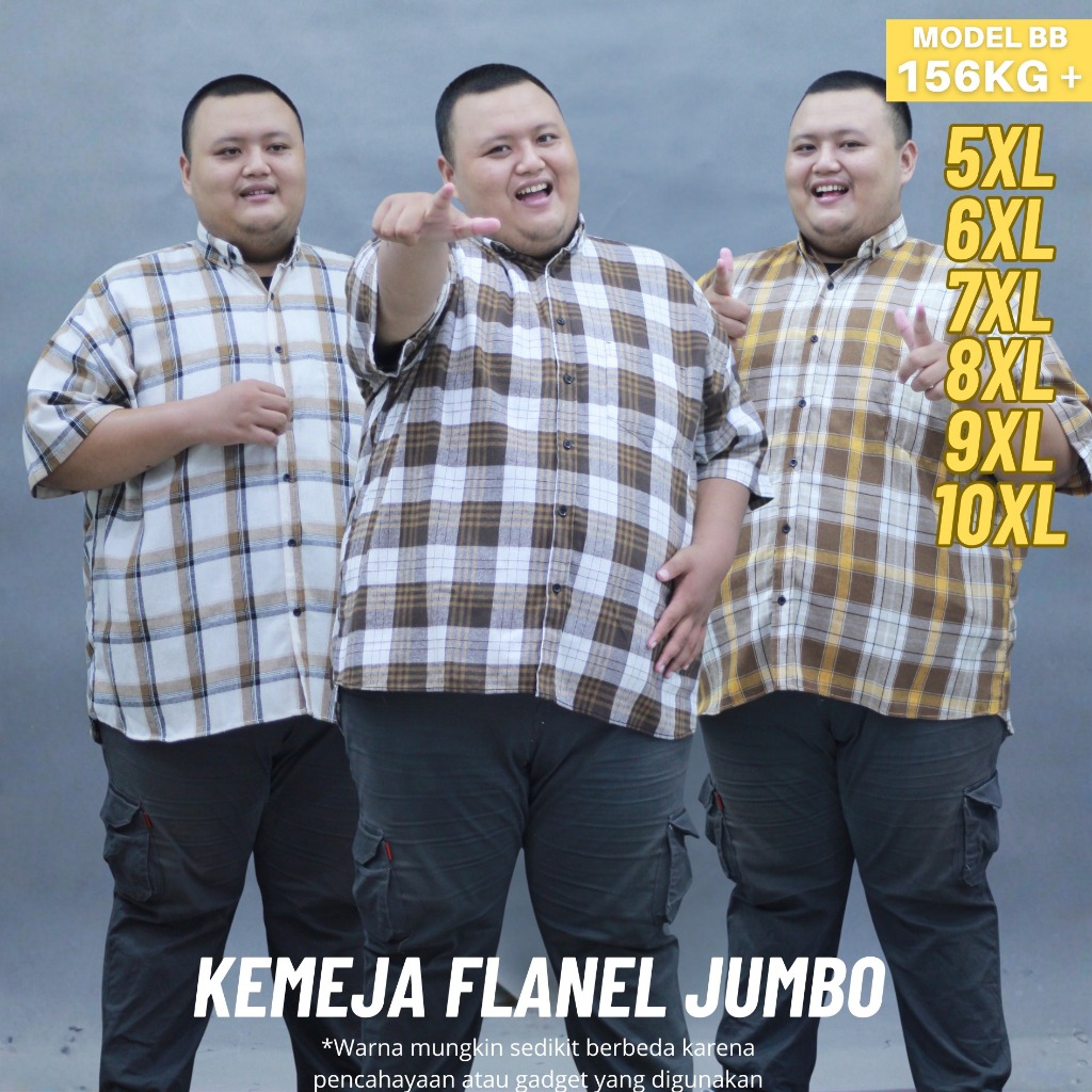 KEMEJA ICW เสื้อสักหลาดจัมโบ้เสื้อเชิ้ตผู้ชายขนาดใหญ่ xxl xxxl 4xl 5xl 6XL LD 130 คุณภาพเย็น