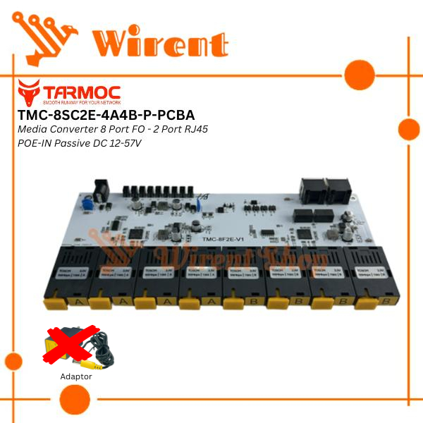 Tarmoc TMC-8SC2E-4A4B-P-PCBA | BOARD Media Converter Switch 8FO 2LAN / 8 FO 2 LAN 10/100Mbps POE IN 