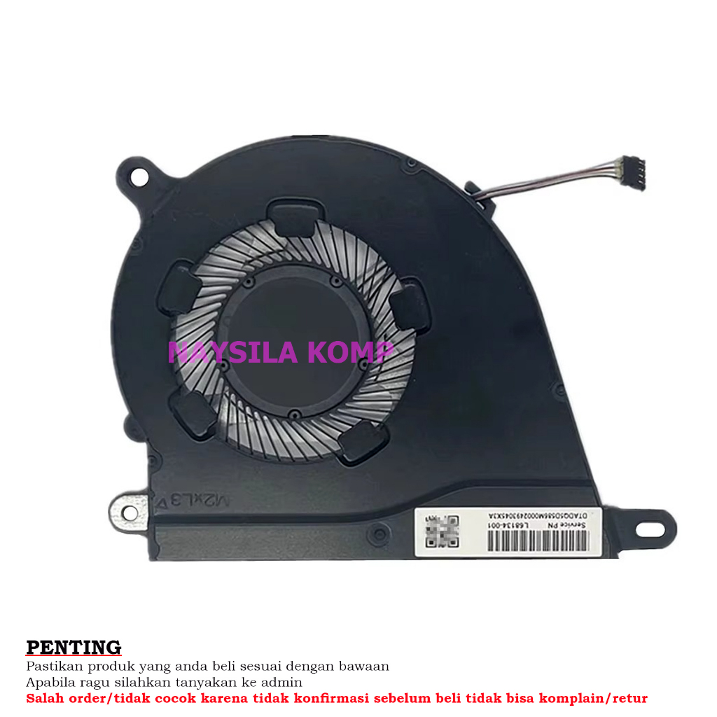 พัดลม HP 15-DY 15-EF 15S-FQ 15S-EQ 15S-FR 14S-FQ 14S-DQ 14S-DR 340S-G7 TPN-Q242 TPN-Q221 TPN-Q221 TP