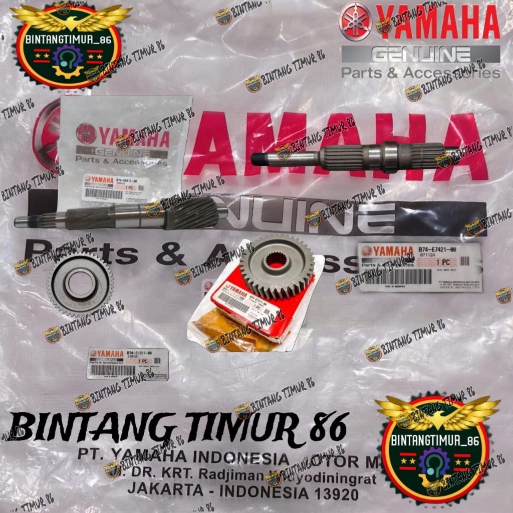 GEAR BOX GEAR PRIMARY DRIVEN SHAFT XMAX X-MAX 250 เก่าใหม่ CONECTED ORIGINAL YGP (B74)