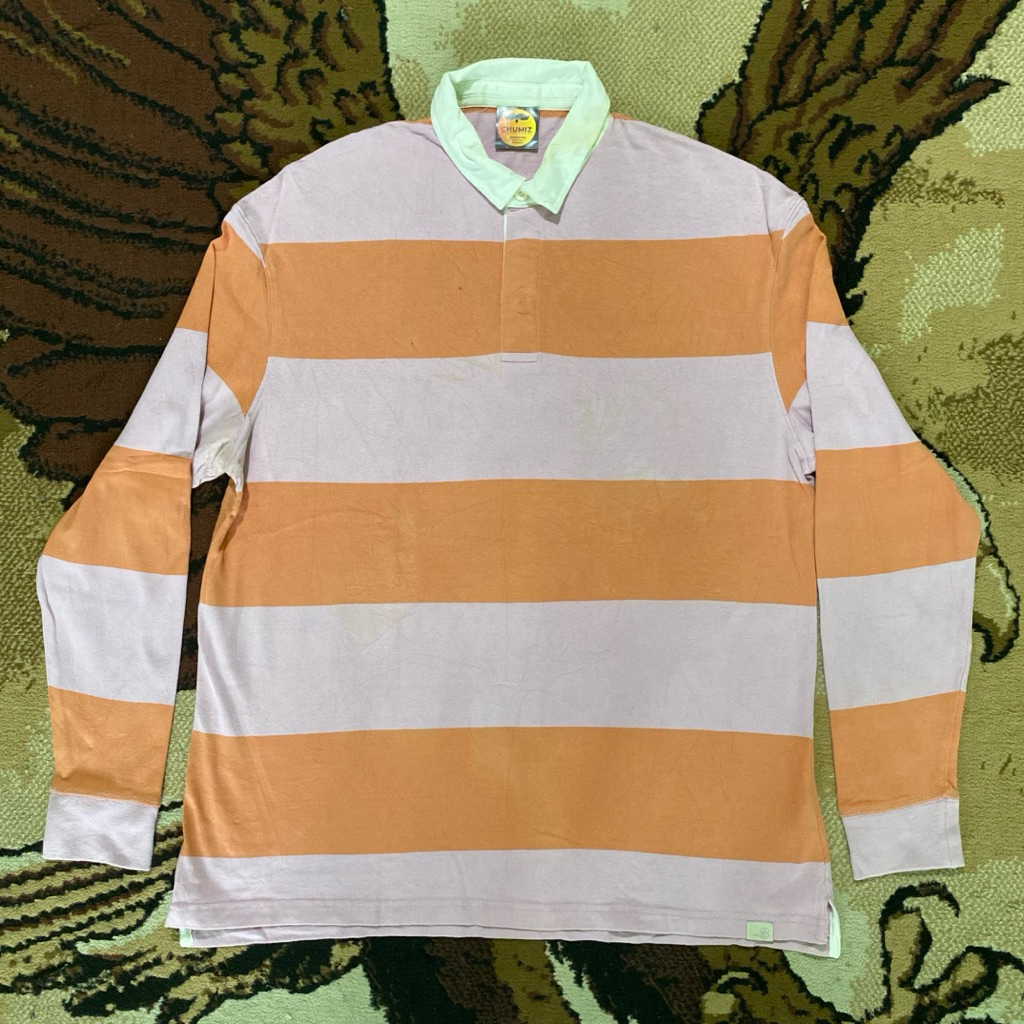 CM Z4 R4 POLO RUGBY SHIRT COTTON LONG SLEEVE COLLAR T-SHIRT | ผู้ชาย / ผู้หญิง / ไม่เป็นทางการ / FOR