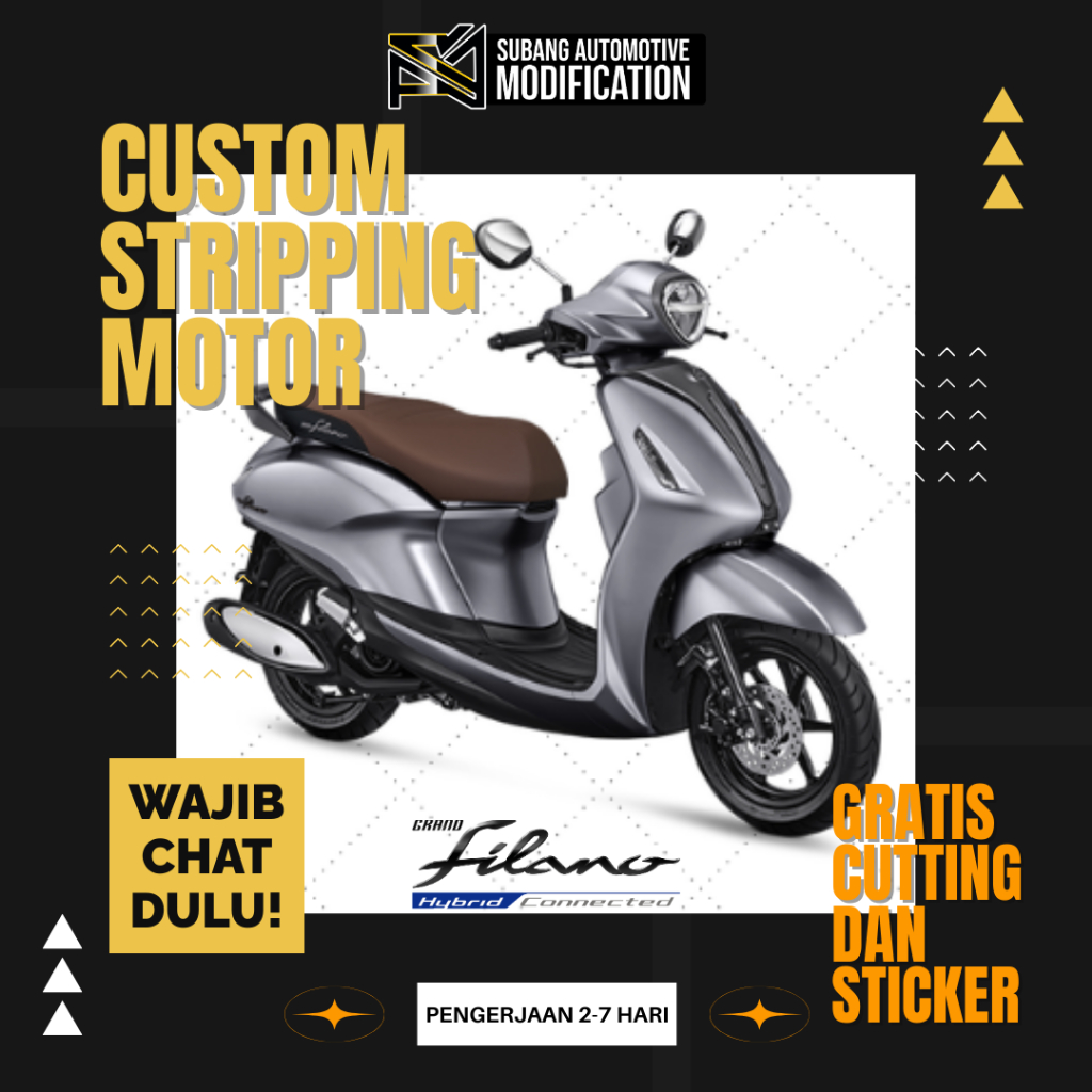 SAM - แถบที่กําหนดเองพิเศษสําหรับ FILANO MOTORCYCLE ฟรีตัด