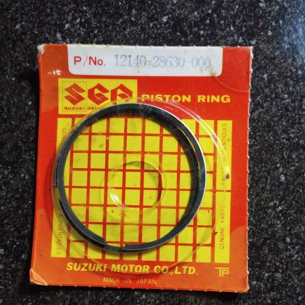 12140 28630 000 เดิมนําเข้า made in japan sgp Suzuki indomobil อะไหล่แท้ reng แหวนลูกสูบ seker ลูกสู