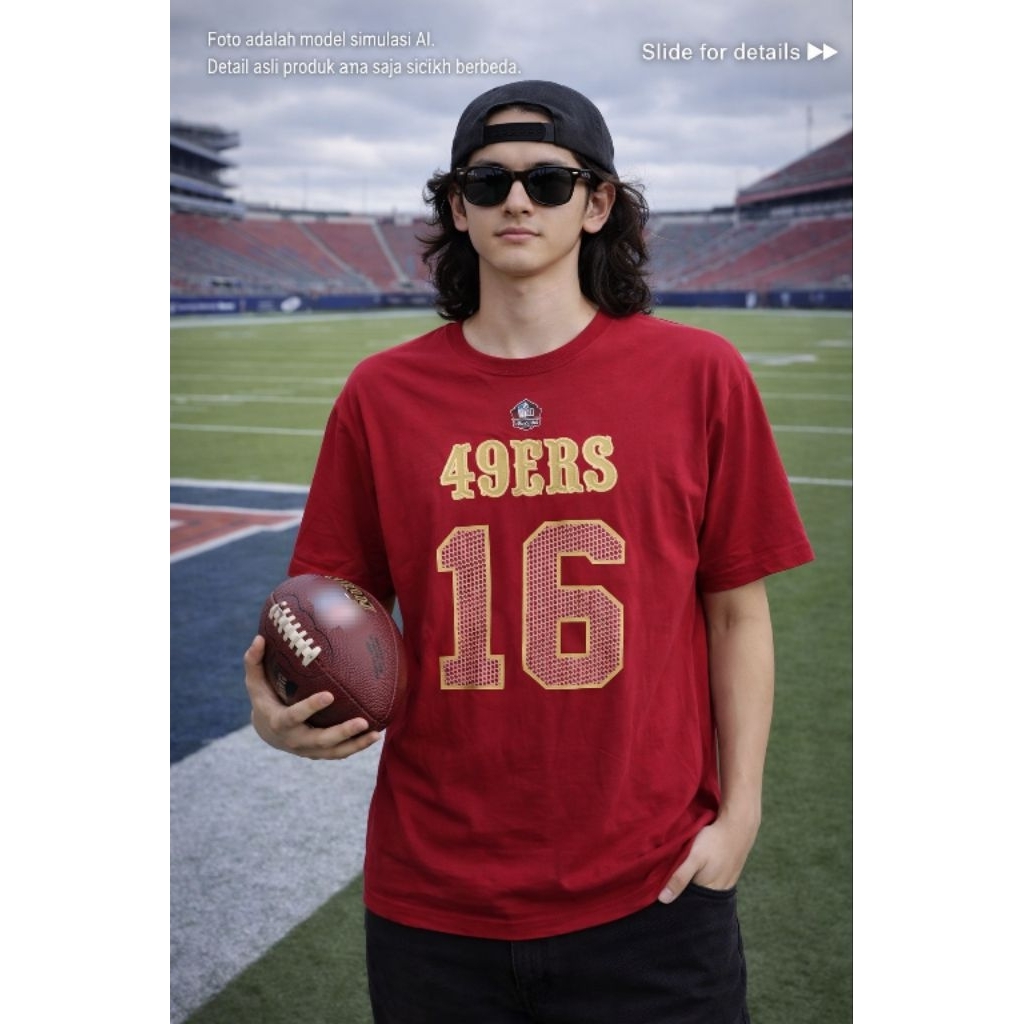 เสื้อยืดทีม N*L aparell 49ers 0R1 ไซส์พอดี L (P74 x L54)