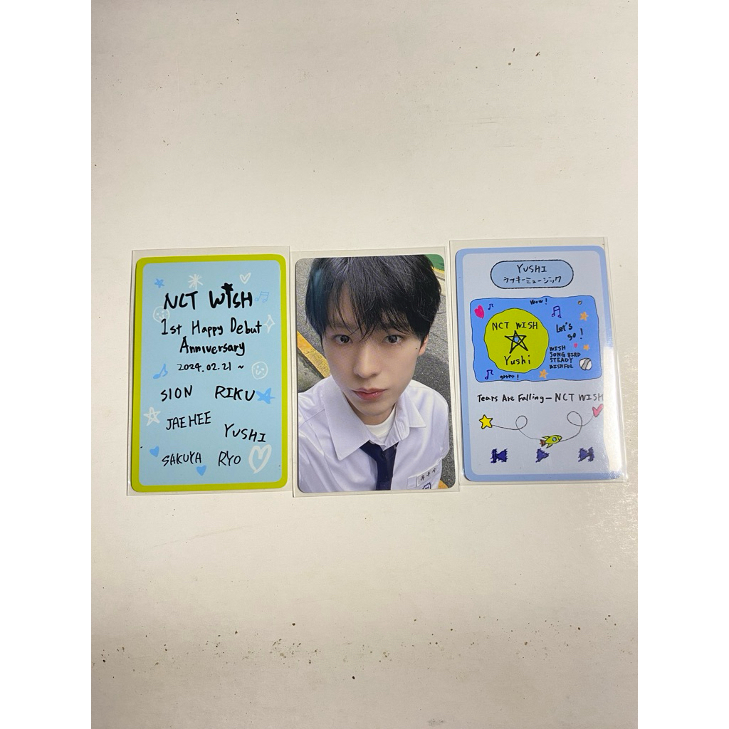 Photocard อย่างเป็นทางการ 1st Anniversary Lucky Card Set pc yushi nct wish