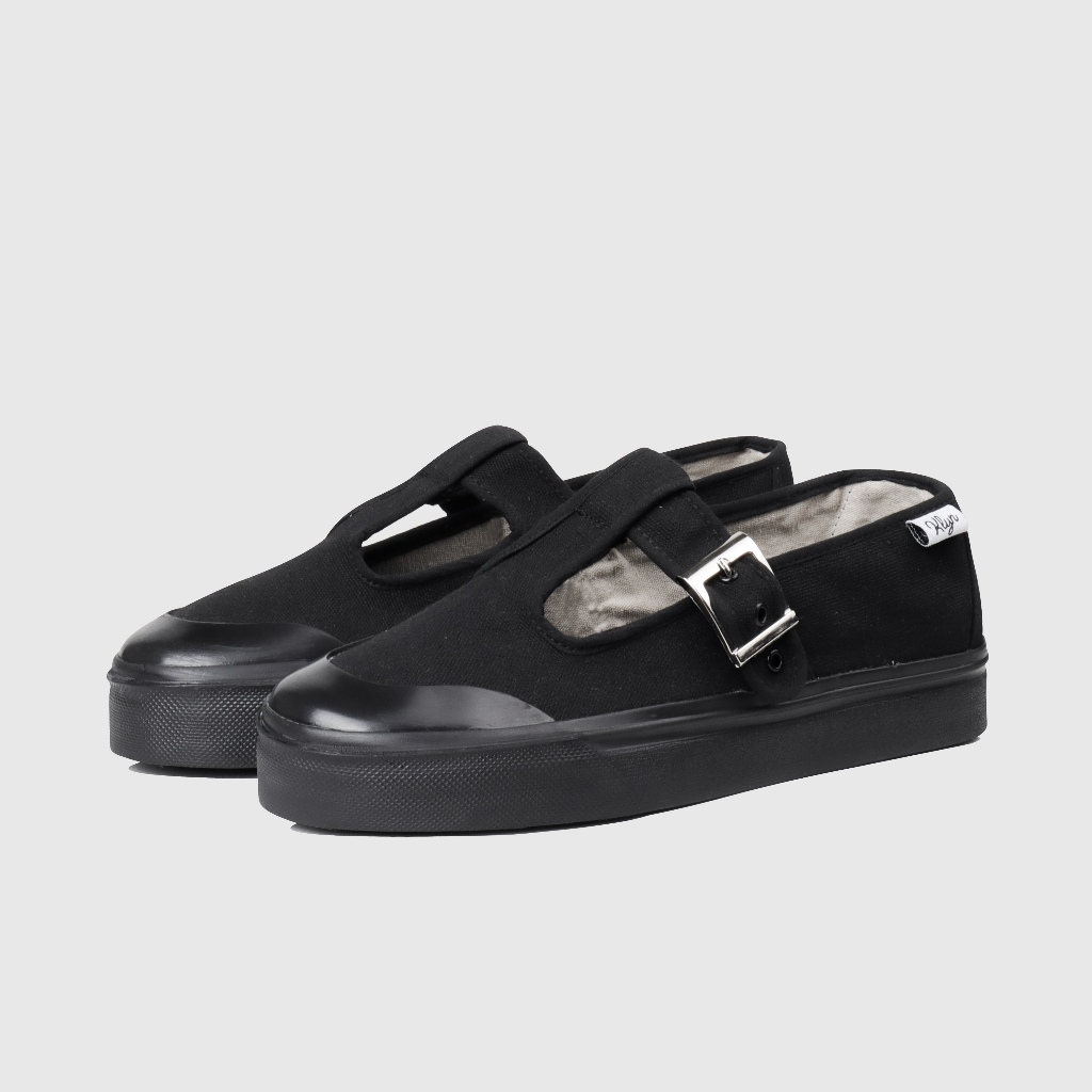 Xcloud x Klyn รองเท้าผ้าใบลําลองผู้หญิงสไตล์เกาหลี ODILE Black