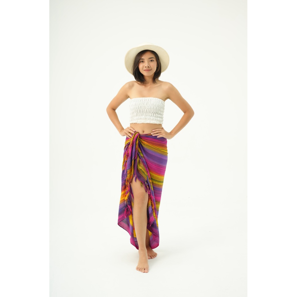 เสื้อผ้า BALI BEACH, RAYON STRIPED BEACH SArong