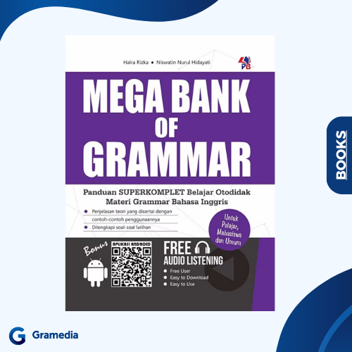 Gramedia Medan - Mega Bank Of Grammar: A Guide to Learning to Self-Taught English Grammar วัสดุ