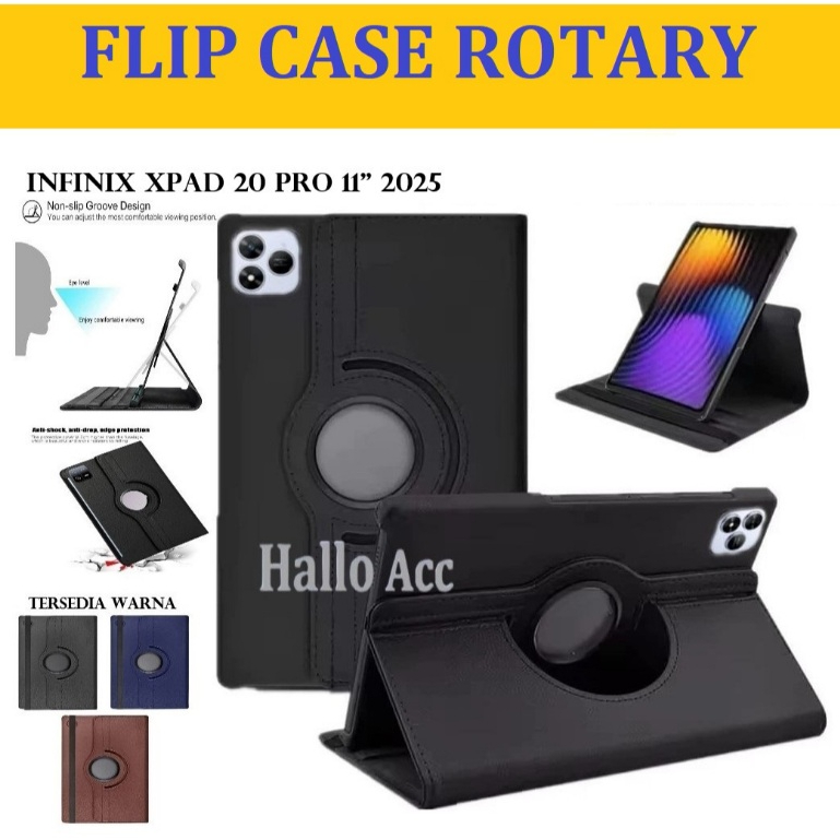 Infinix Xpad 20 Pro 12 นิ้ว / ปลอก Infinix Xpad 20 Pro ฝาครอบแบบพับโรตารี
