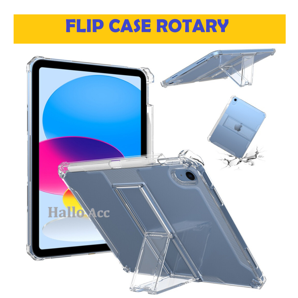 เคส Ipad Gen 10 2022 / เคส Ipad Gen 10 Anti Crack Stand Silicone Clear