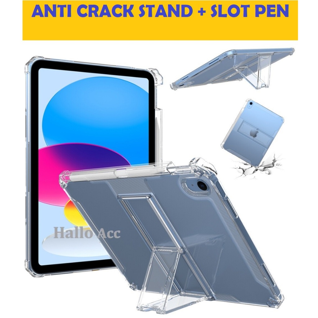 เคส Ipad Gen 11 2025 / เคส Ipad Gen 11 Anti Crack Stand Silicone Clear