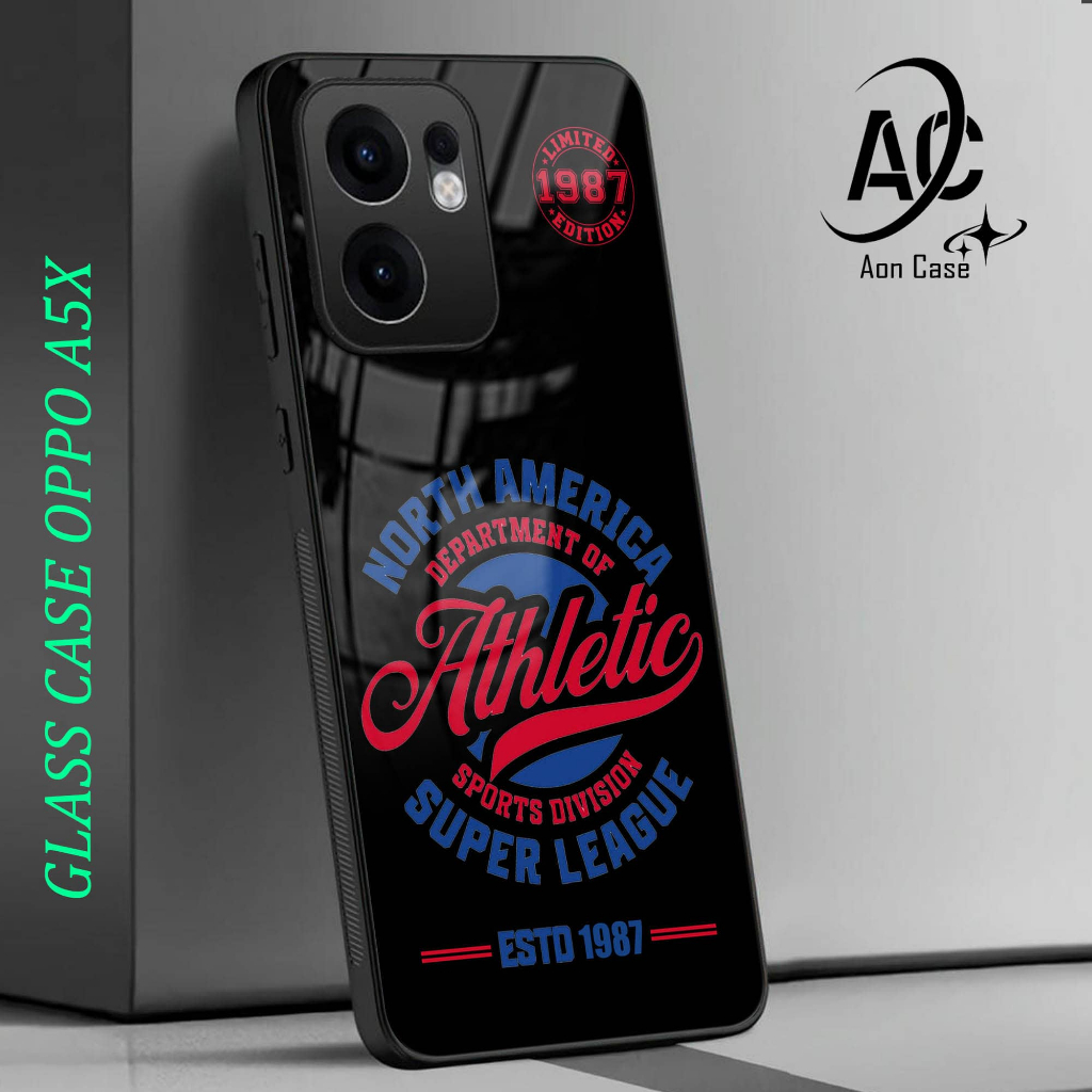 HP SoftCase Glass Kaca - เคสโทรศัพท์ OPPO A5X - T66 - เก็บเงินปลายทาง -