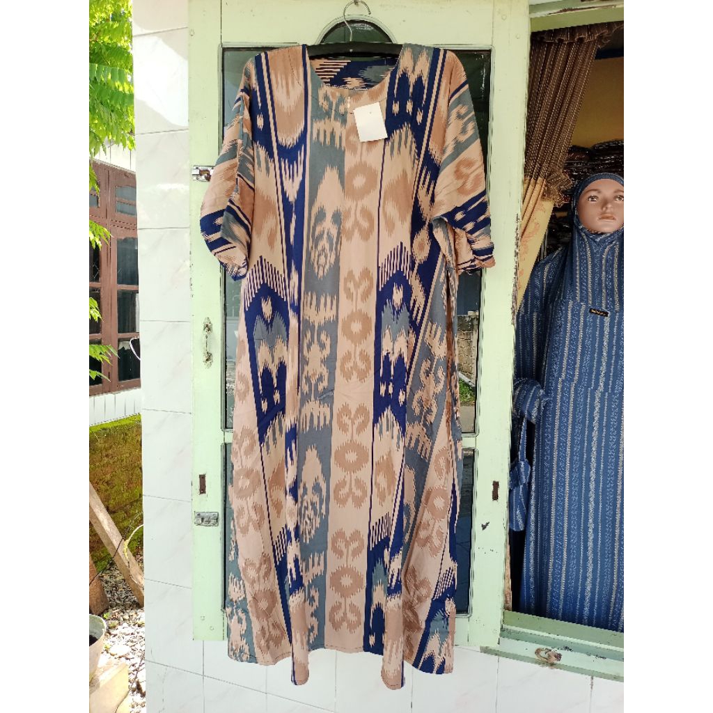 ASWARI DRESS/KAFTAN DRESS/SUPER JUMBO DRESS LD 168 CM/SUPER JUMBO 3/4 SLEEVE DRESS