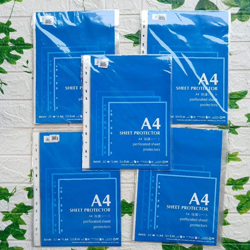DAIICHI Clear Sheet Protector PP Pocket A4 ขนาด บรรจุ 10 ชิ้น และ 50 ชิ้น