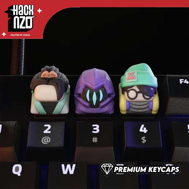 Valorant Keycaps VOL.1– Sage, Omen, Killjoy – Custom Resin Keycap MX Switch