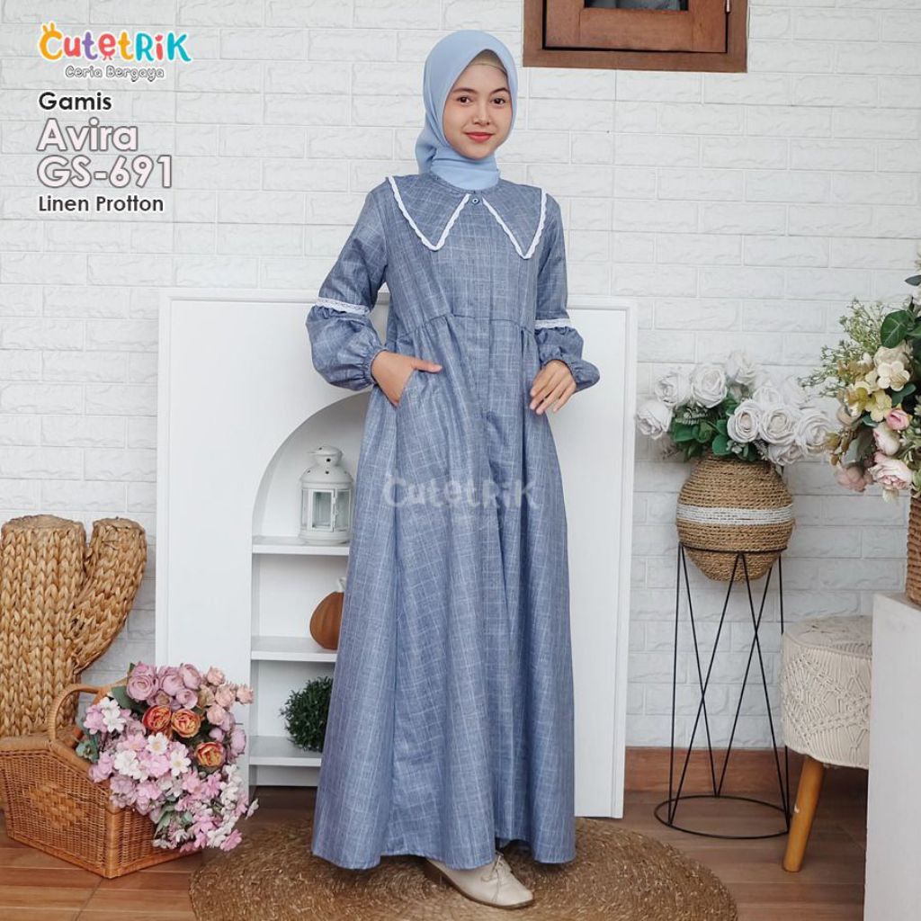 ใหม่ล่าสุด GAMIS 2026 - (8-14 ปี) AVIRA BY CUTETRIK KOREAN LOOKS GAMIS สําหรับเสื้อผ้าวัยรุ่นที่เรีย