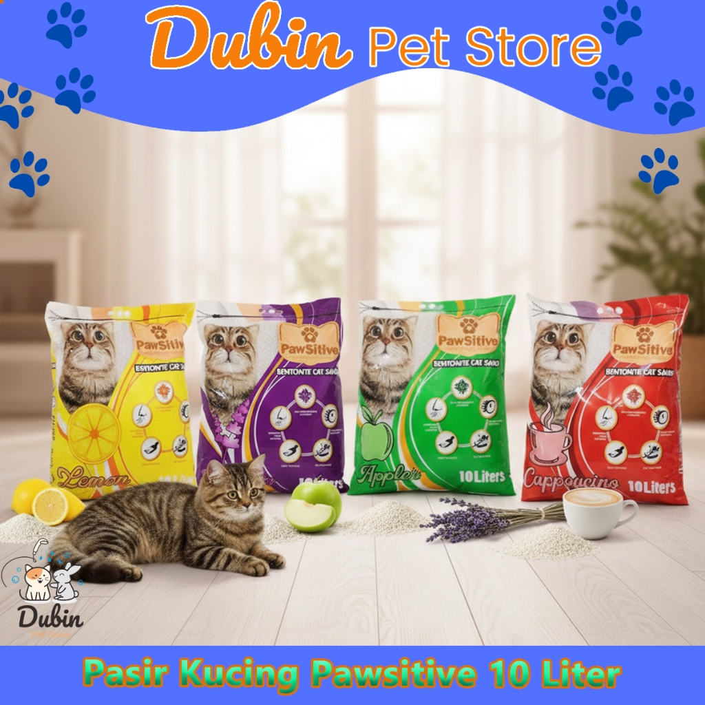 CARGO-Possitive Sand 10 ltr - ทรายแมว Pawsitive 10 ลิตร - ทรายแมวก้อนหอม 10 ลิตร - ทรายแมวก้อนหอม 10