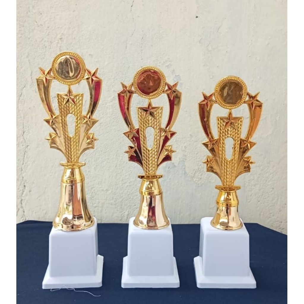 MINI TROPHIES ONE SET 1,2 และ 3 CHAMPIONS HEIGHT 35CM, 33CM, 31CM