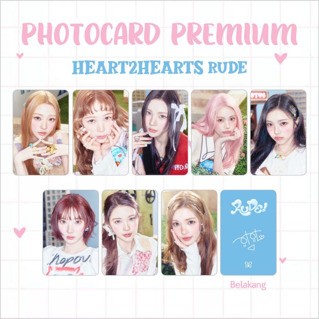 PHOTOCARD PC PREMIUM HEARTS2HEARTS H2H HATUHA THE CHASE STYLE