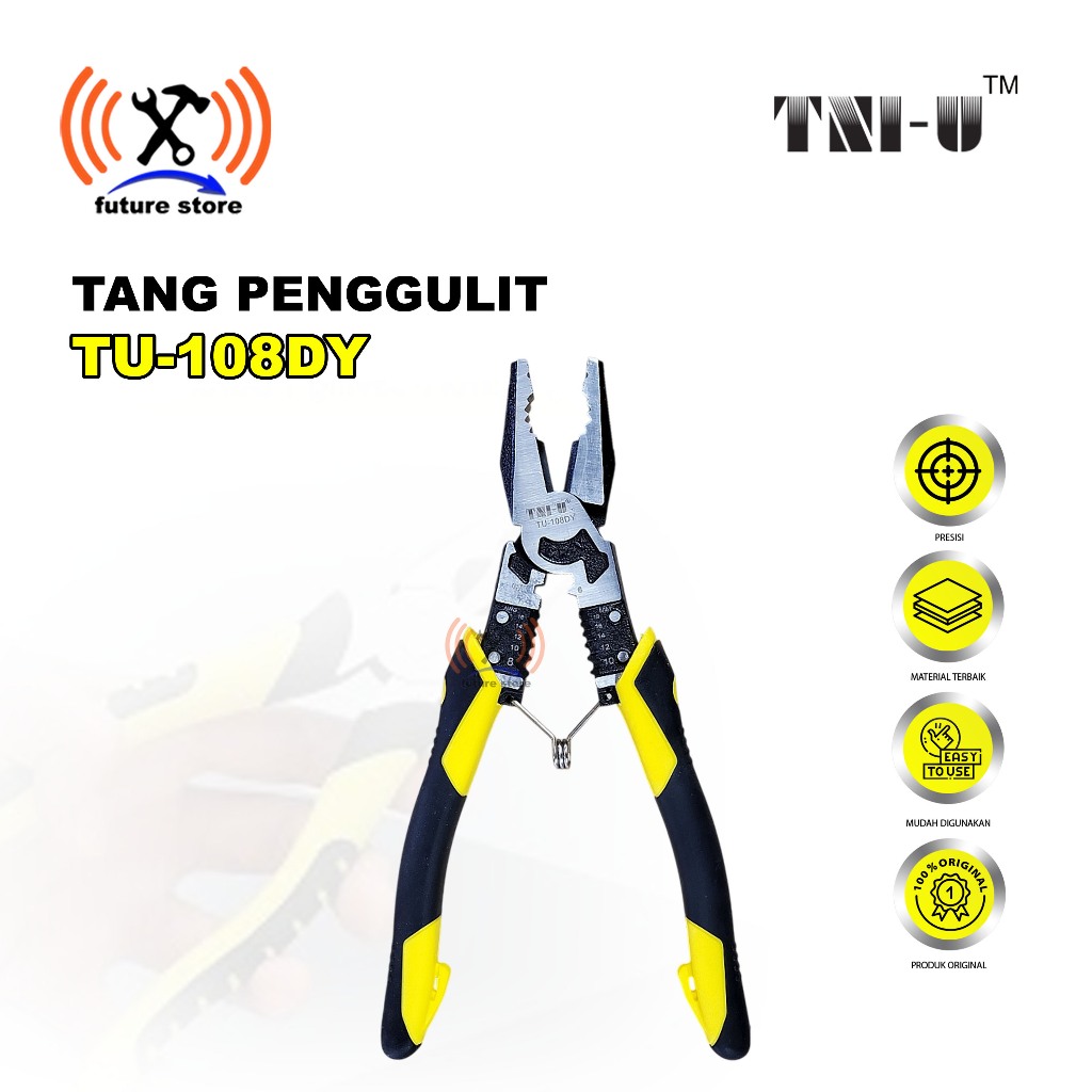 ORIGINAL TNI-U TU 108DY CABLE STRIPPER PLIERS - TNI-U TU-108DY ORIGINAL CABLE STRIPING PLIERS - ORIG