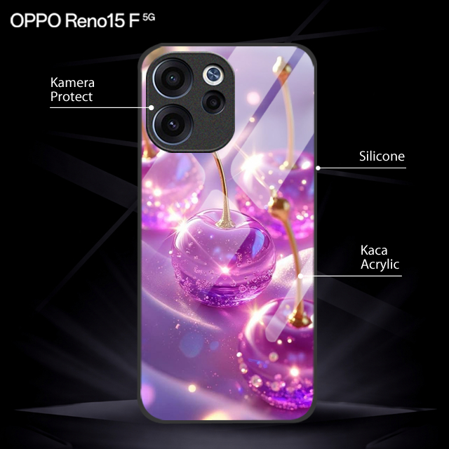 เคสกระจก Oppo Reno 15f ใหม่ล่าสุด [SF198]