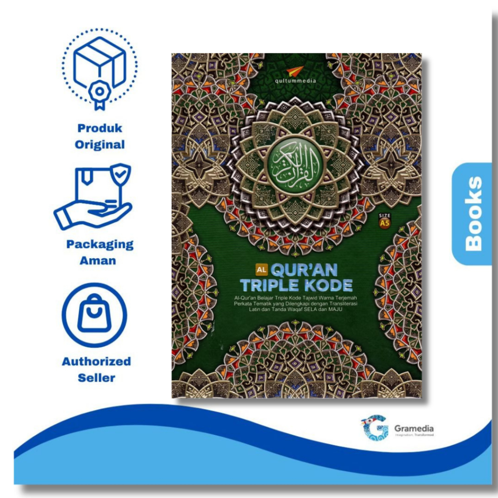 Gramedia Palembang - Al Quran Triple Code Tajweed Color Transmation Word by Word A5 Hc - Abu Juanda 