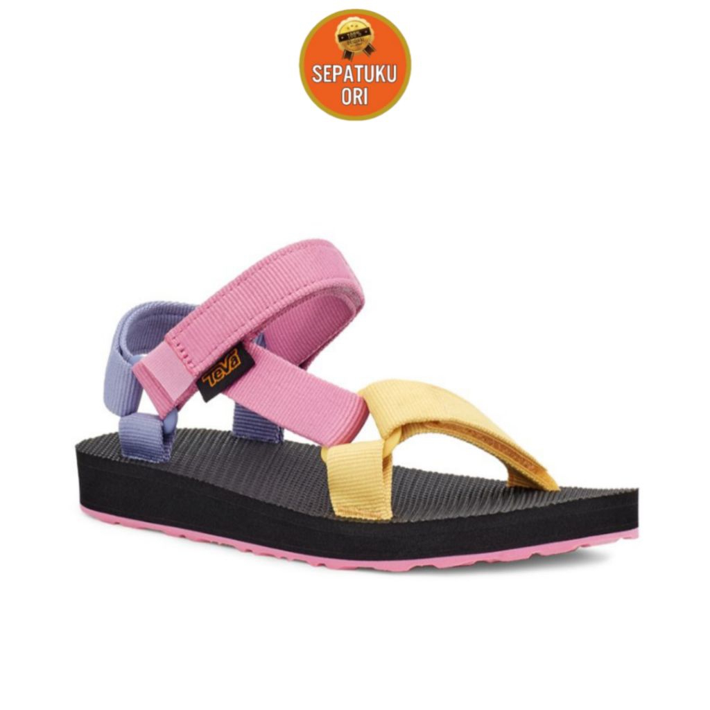 CHILDRENS SANDALS (27/17cm) TEVA KIDS ORIGINAL UNIVERSAL PINK YELLOW LAVENDER SANDALS ใหม่ ORIGINAL 