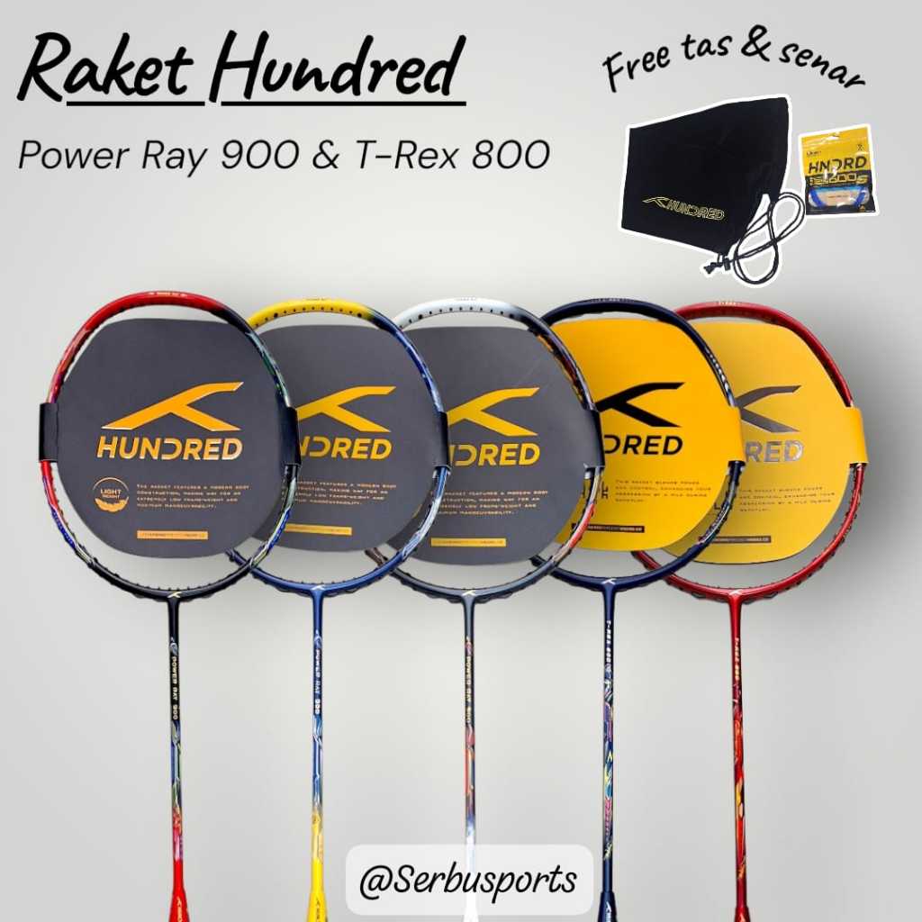 HUNDRED POWER RAY 900 & T-REX 800 ตัวยึดแบดมินตันดั้งเดิม