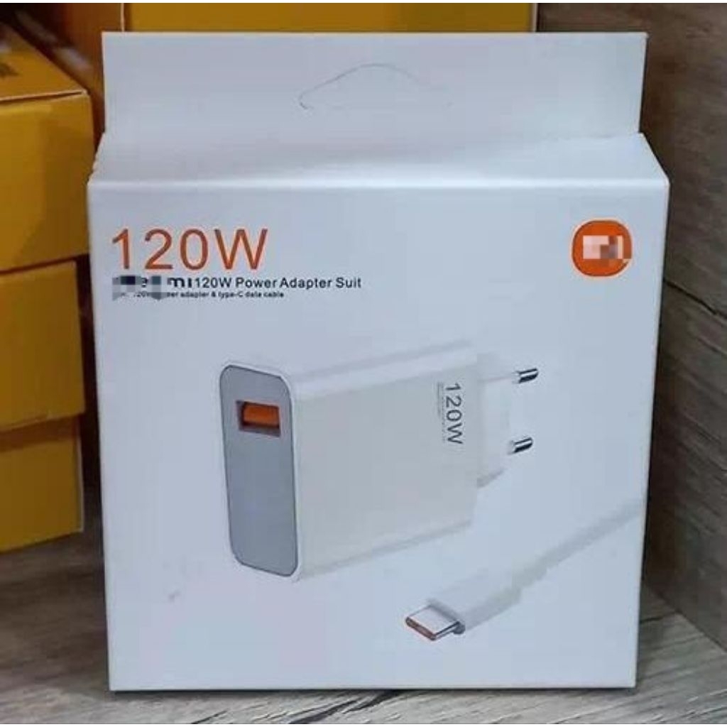 XIAOM TURBO Fast Charging 33W / 67W / 120W HP Charger Adapter + Fast Charging Type C Data Cable