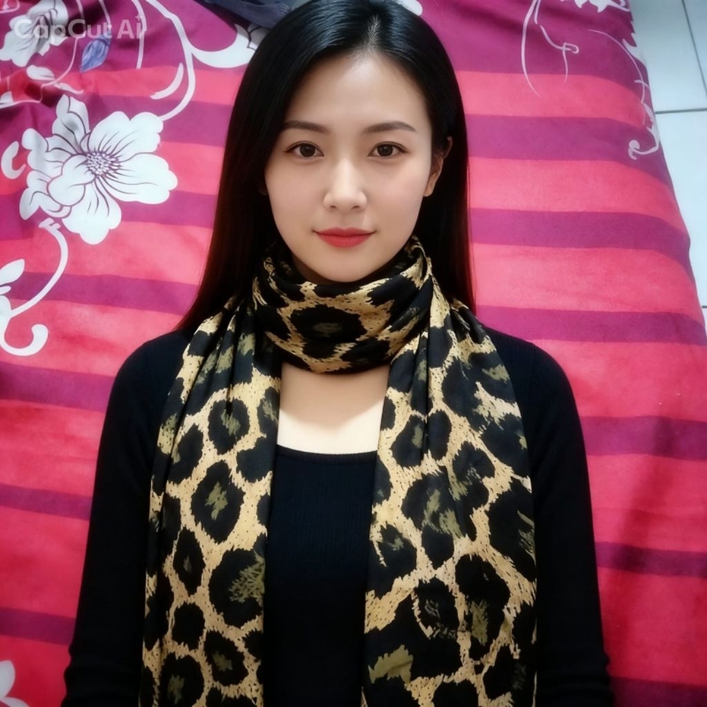 LEOPARD MOTIF SLAYER SCARF CH-02/UNISEX SKENA OUTFIT/UNISEX NECK SCRAF