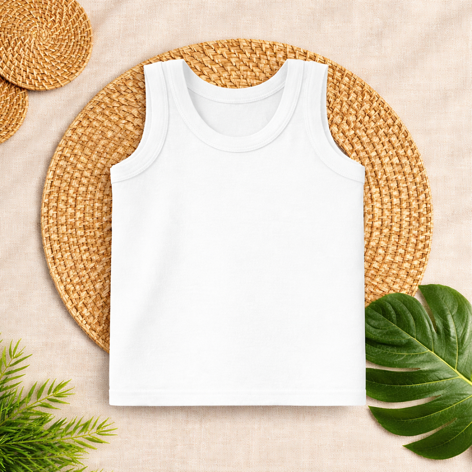 เดี่ยวของ CHILDRENS / SINGLE SINGLET / PLAIN KYN SINGLET 1 ชิ้น