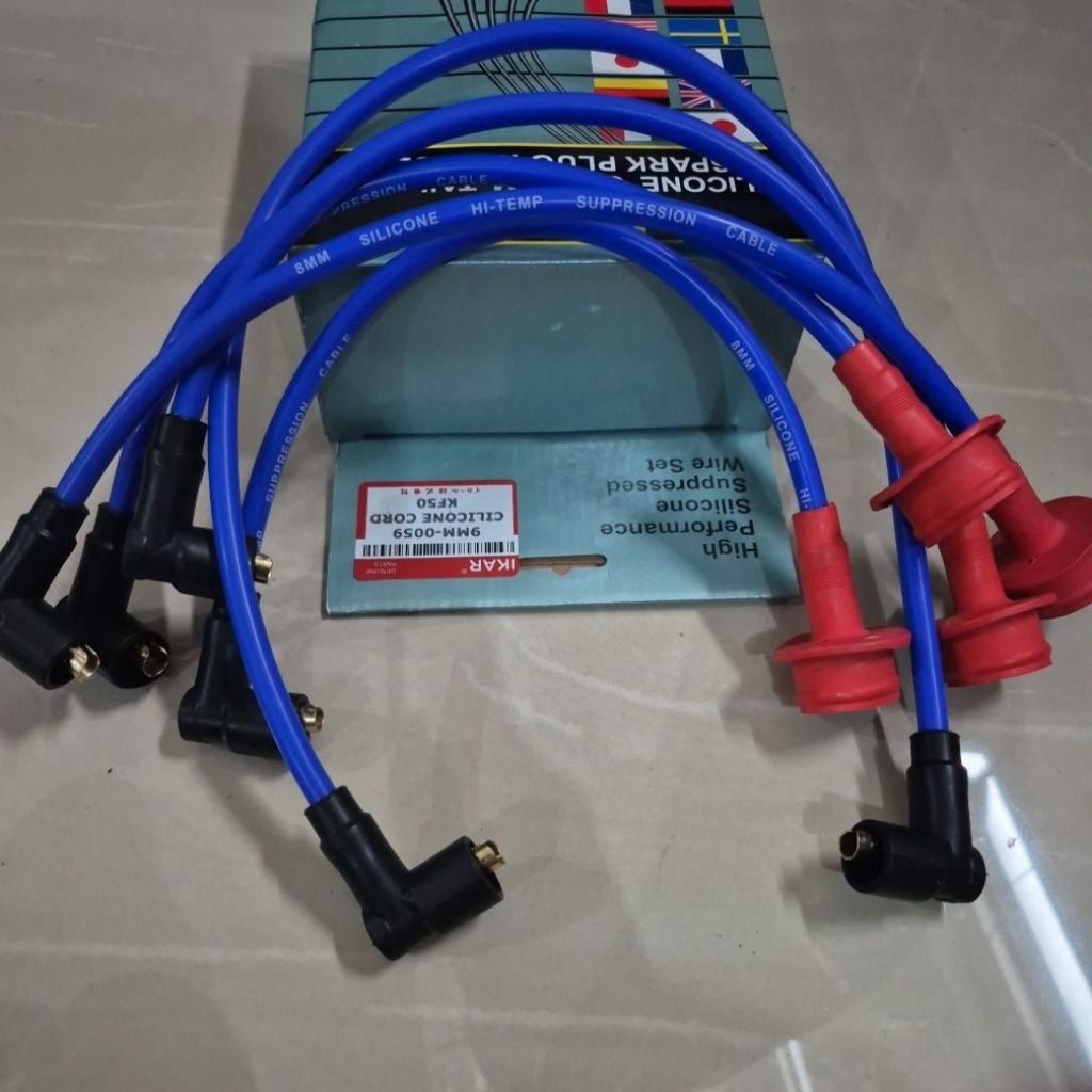 MESIN 1Set RACING SPARK PLUG CABLE/RACING SPARK PLUG CABLE 8Mm TOYOTA KF50/KIJAANG SUPER KF40.5K/KAN