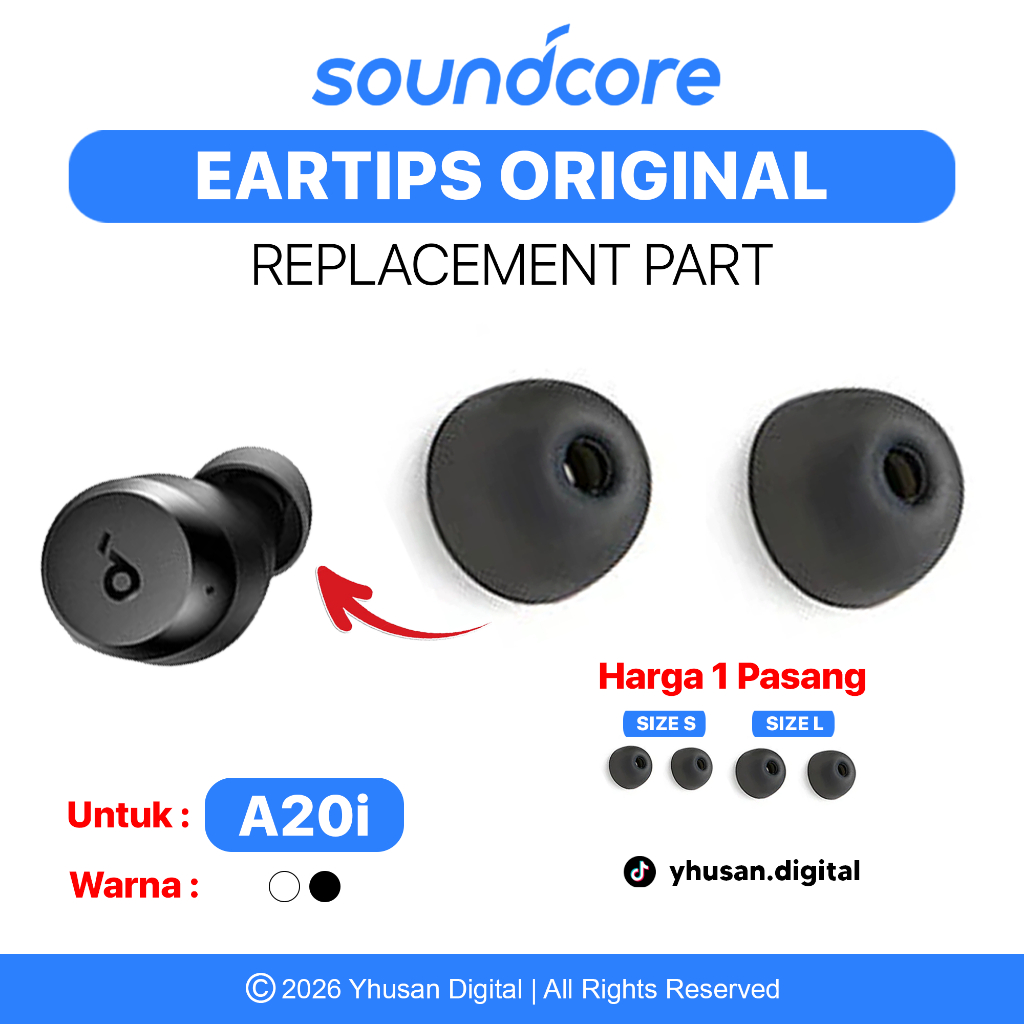 Soundcore A20i ยางปลั๊กอุดหูของแท้
