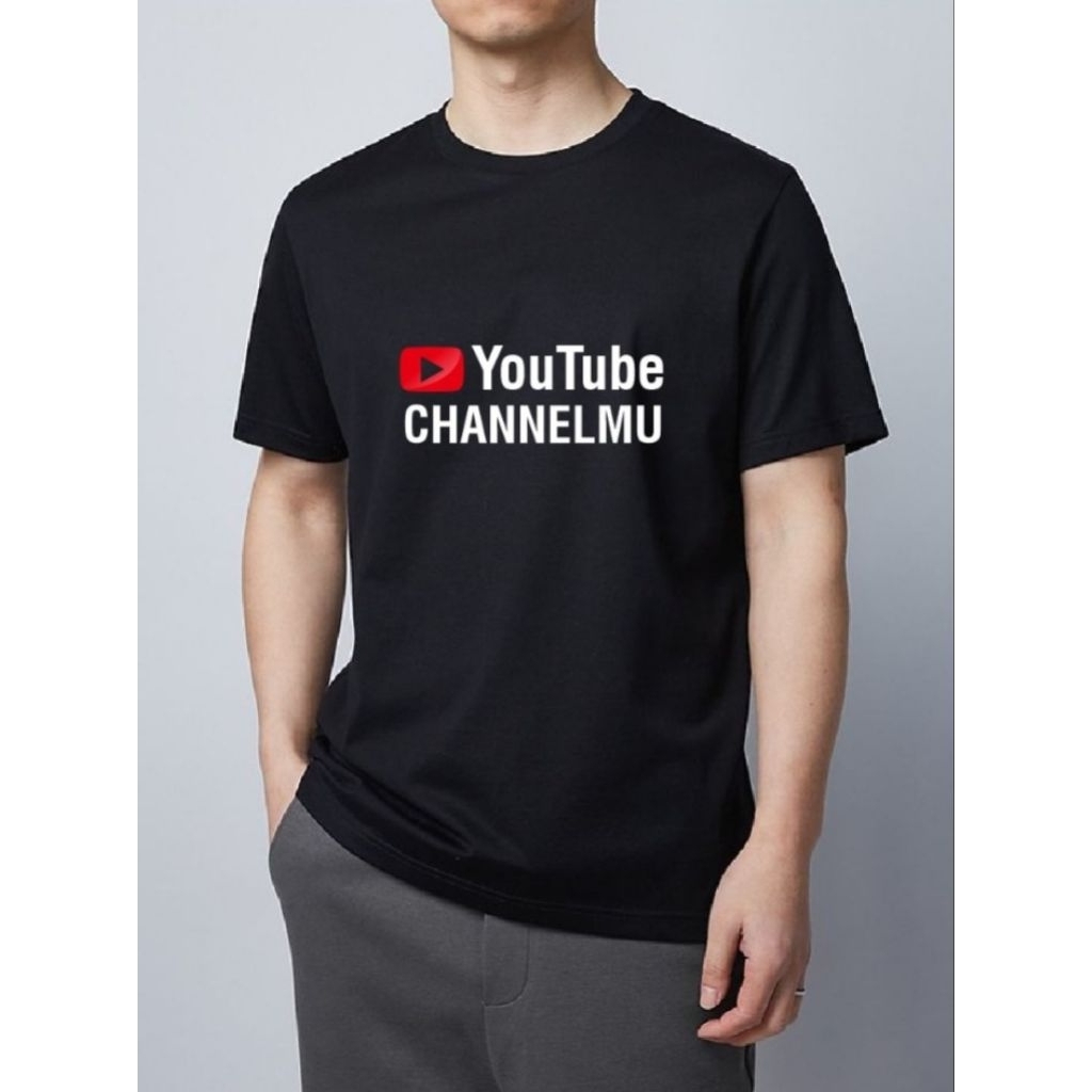 เสื้อยืดพิมพ์ลาย YouTube tiktok facebook