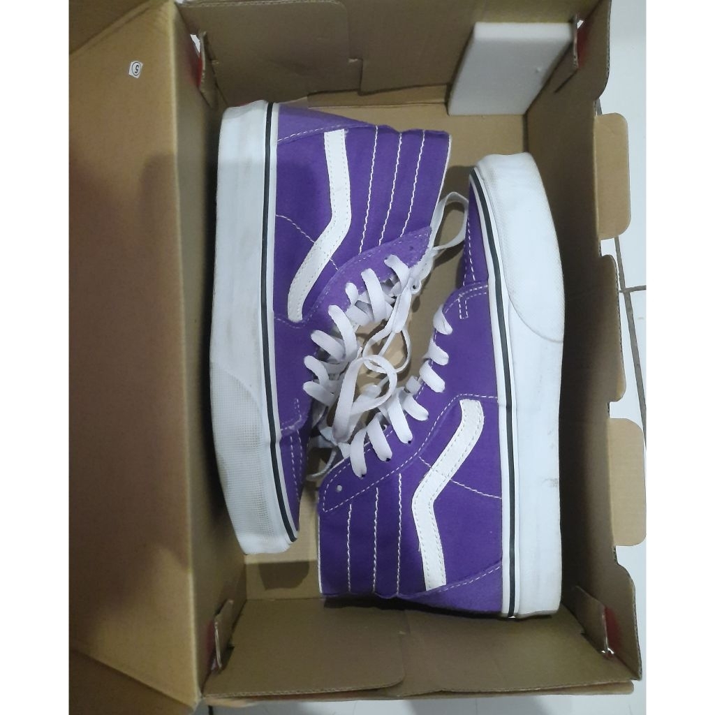 Preloved - รองเท้า Vans Sk8 High สีม่วง ไซส์ 38
