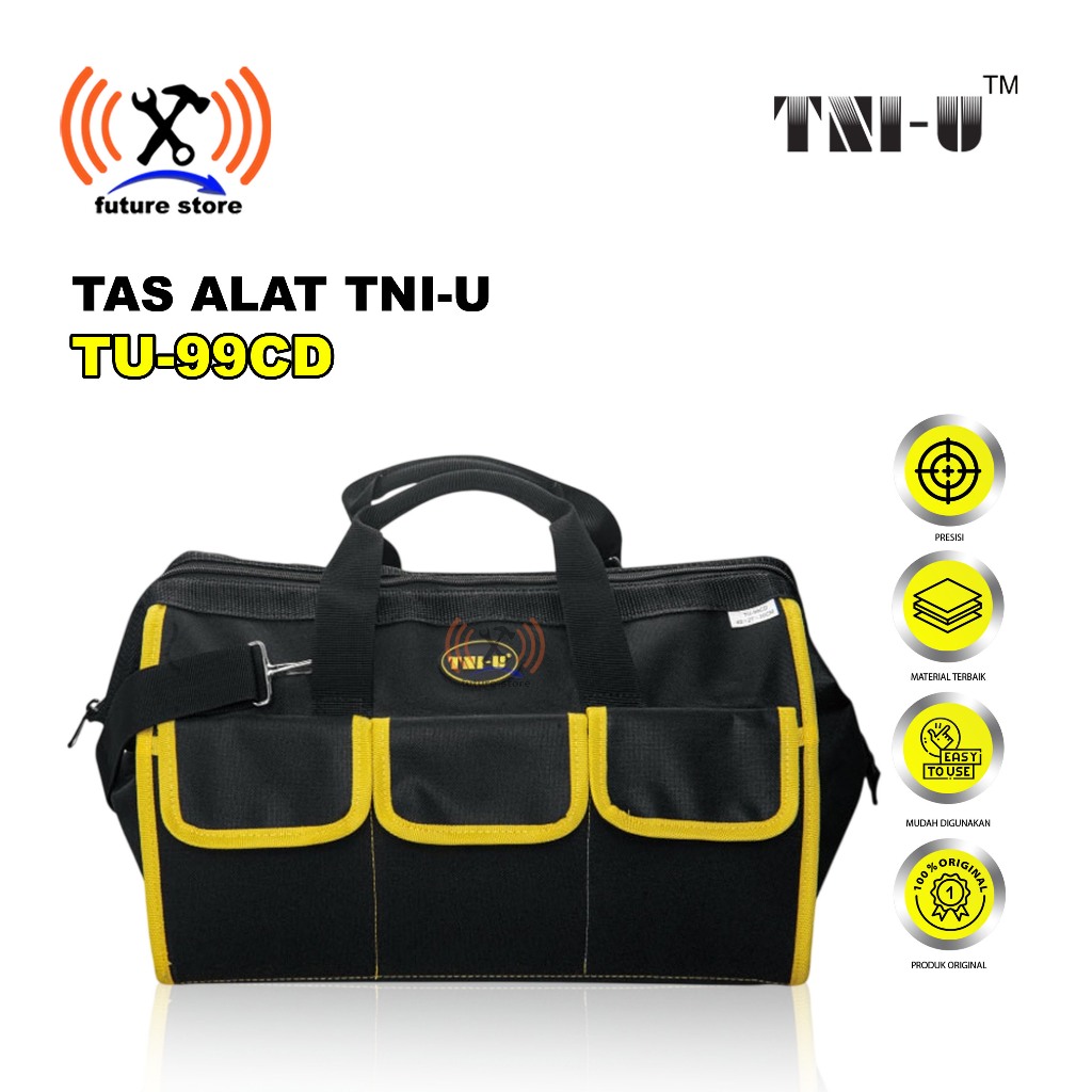 กระเป๋าเครื่องมือ TNI-U TU99CD HARD FRAME สีเหลืองสีดํา ORIGINAL - ECONOMY TNI-U TU 99CD HARD FRAME 
