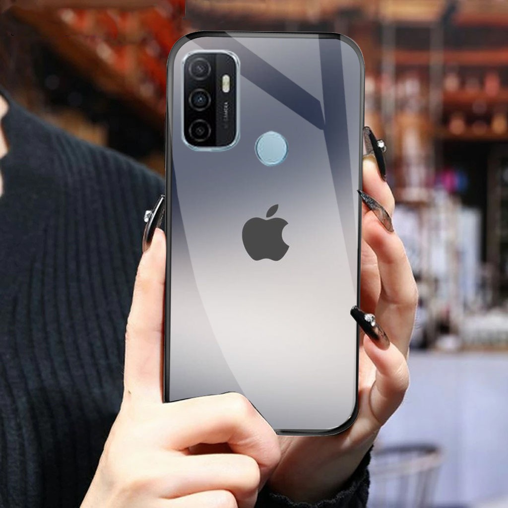 HP GK368 (OPPO A53/A33 2020) OPPO A53/A33 2020 Glass Softcase - เคส OPPO A53 - เคสโทรศัพท์ OPPO A53 