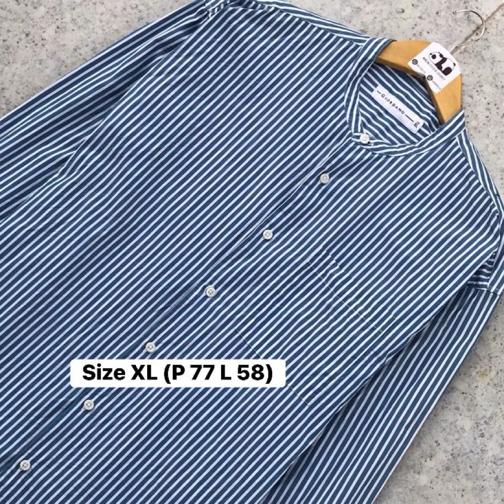 KEMEJA Giordano Shanghai เสื้อเชิ้ตลาย